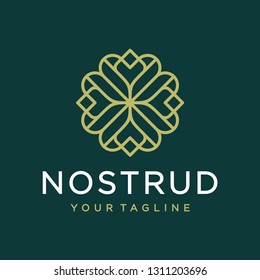 Flower logo design concept. Universal ornament design.
