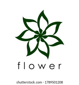 A flower for logo design concept. Very suitable in various business purposes, also for icon, symbol and many more.