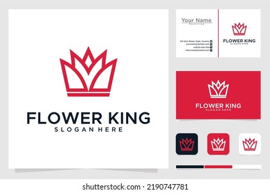 flower logo design with creative concept