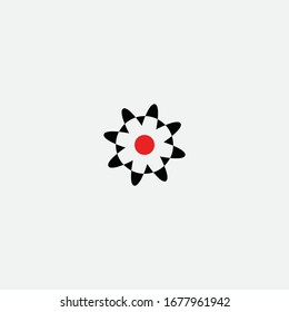 flower logo design and creative sign