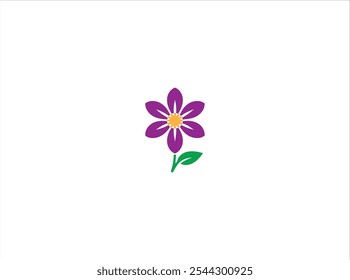 Flower logo design , icon , vector , illustration and isolate template and simble of beauty .