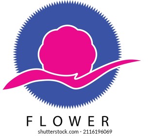 Flower logo design for illustration element