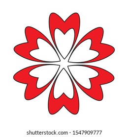 flower logo design image vector