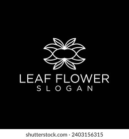  Flower Logo design Infinity loop vector template.