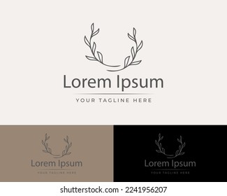 Flower logo design. Luxury premium logo.