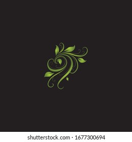 flower logo design and minimalist sign