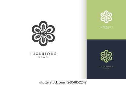 Flower logo design. Flower ornament logo and icon design. Abstract beauty floral logo vector