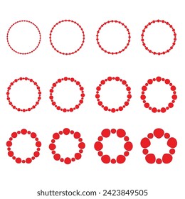 Blumenlogo-Design, primitiver Logo-Kreis .rundes Logo-Design... Pinselspitzen, luxuriöses Logo