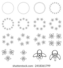 flower logo design , primium , flower silhoutte