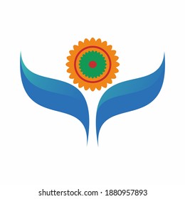flower logo design for product symbol