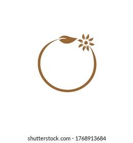 Flower logo design stock vector