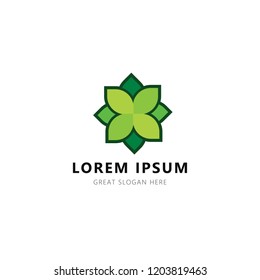 flower logo design template