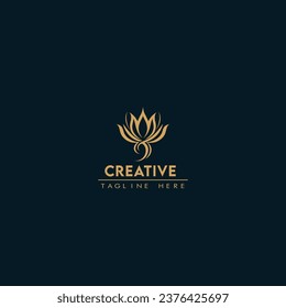 Vorlage für das Design von Blumen-Logos.