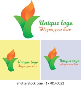 flower logo design template for all kinds of use