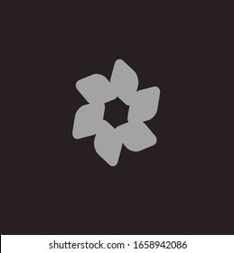 Flower logo design template illustration