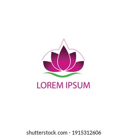flower logo design template illustration 