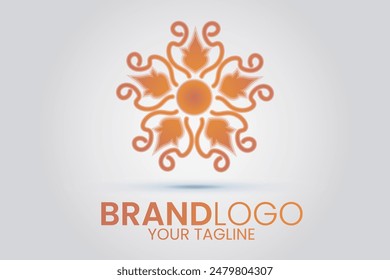 Flower logo design. Vector flower design.