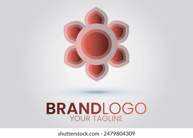 Flower logo design. Vector flower design.