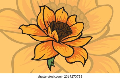 flower logo design vector art