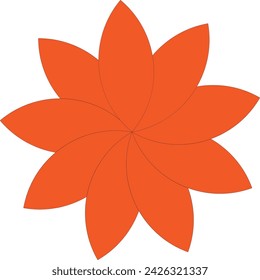 ilustración vectorial de diseño de logotipo de flor