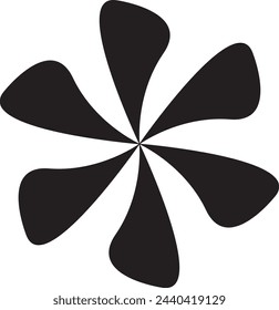flower logo design vector asset illustration