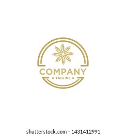 Flower logo design vector for beauty and Spa or cosmetics brand 