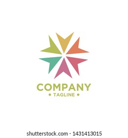 Flower logo design vector for beauty and Spa or cosmetics brand 