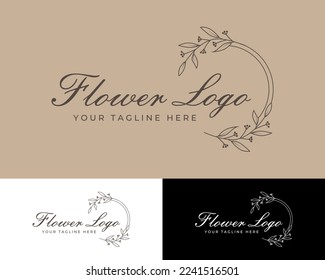 Flower logo design. Vector Eps 10