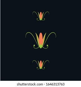 icono del vector de diseño del logotipo de la flor