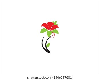 Flower logo design , vector , icon , illustration and isolate template which contain symble of beauty .