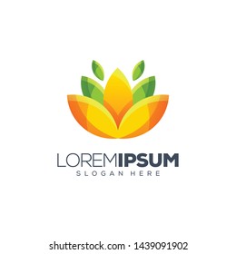 flower logo design vector illustration 