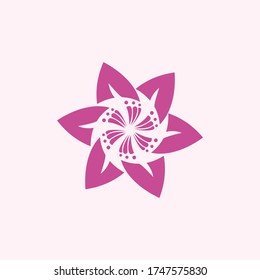 Blumenlogo-Design, Vektorgrafik