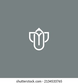 flower logo design vector illustration