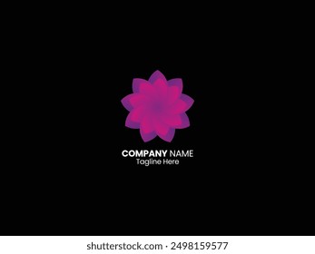 Blumen-Logo-Design, Vektorgrafik