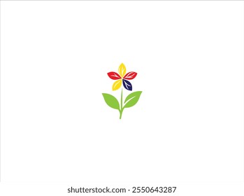 Diseño de logotipo de la flor, Vector, ilustración y Plantilla aislada que contienen una identidad de marca.
