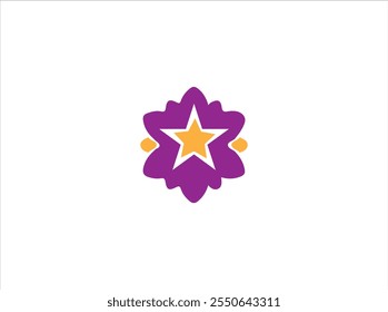 Flower logo design , vector , illustration and isolate template which contain a brand identity .