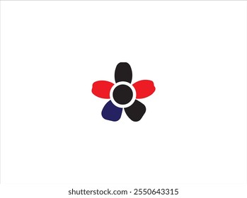 Design do logotipo da flor , modelo vetorial , ilustrativo e isolado que contém uma identidade da marca .