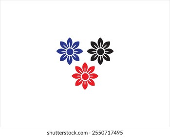 Flower logo design , vector ,illustration and isolate template . 