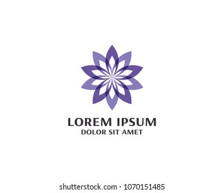 Flower Logo Design Vector Template
