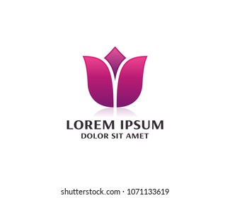Flower Logo Design Vector Template