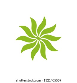 Flower logo design vector template