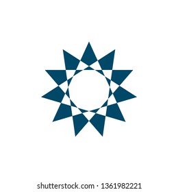 Flower logo design vector template