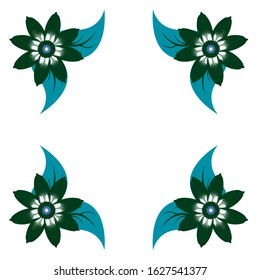 Flower Logo Design Vector Template
