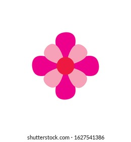 Flower Logo Design Vector Template
