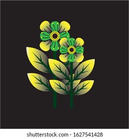 Flower Logo Design Vector Template
