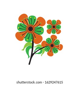 Flower Logo Design Vector Template
