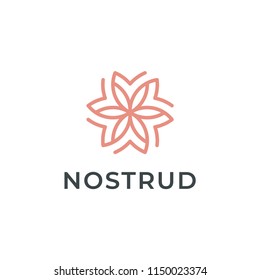 Flower logo design vector. Universal flower logo.