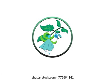 flower logo element