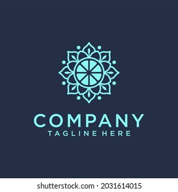 Flower logo. Flower emblem. Cosmetics, Spa, Beauty Salon, Decoration, Boutique Design. Luxury, Business, Royal Jewelry, Hotel Logo. Interior Icon. Resort and Restaurant Logo.