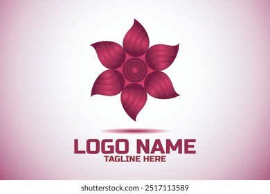 Flower logo. Floral logo design.